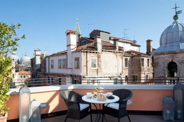 Rooftop seating
